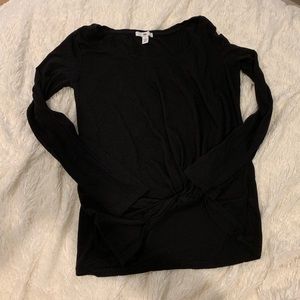 Bp tie long sleeve black shirt
